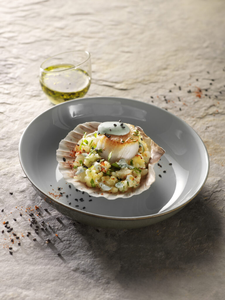 ST JACQUES SCALLOPS WITH SAINT AGUR® CREME | The Cheese Lover